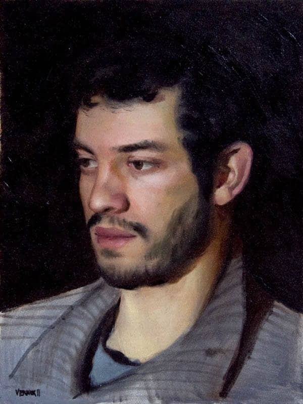 portrait oil painting by Sascha Vernik / REVKIN