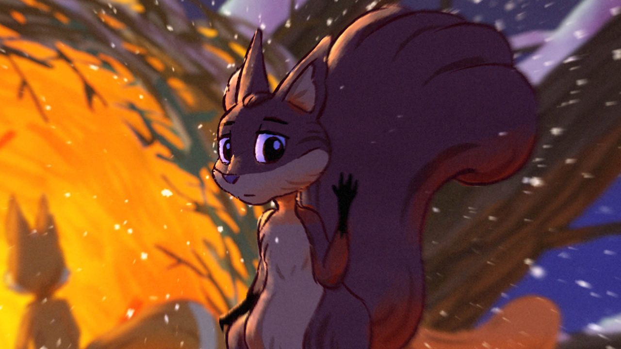 MERKUR animated squirrel commercial still image by Sascha Vernik / REVKIN