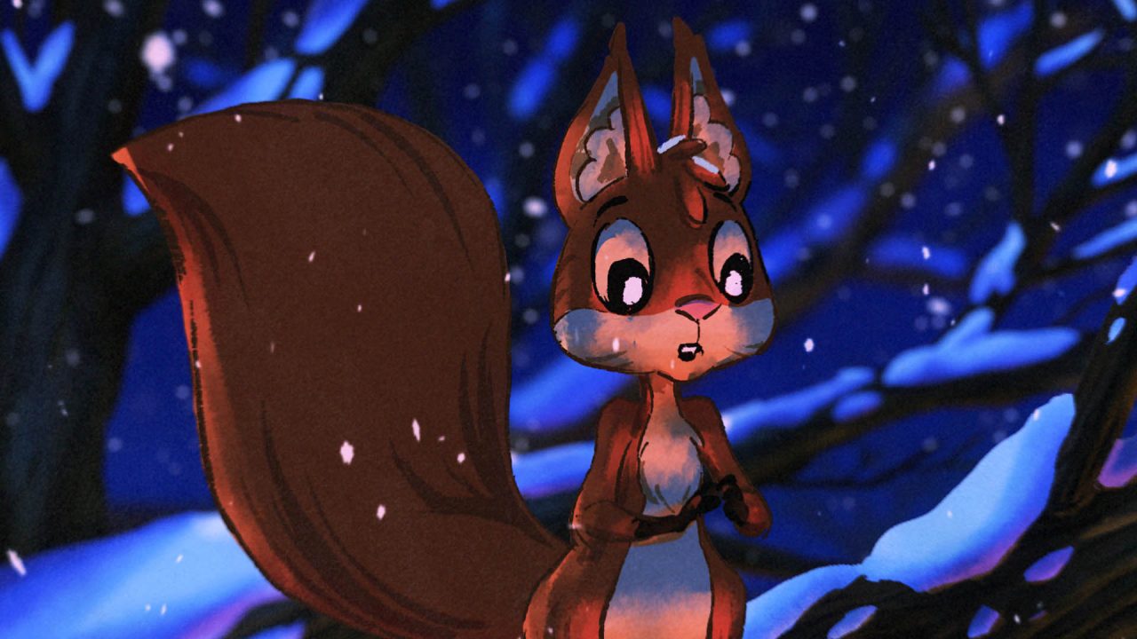 MERKUR animated squirrel commercial still image by Sascha Vernik / REVKIN