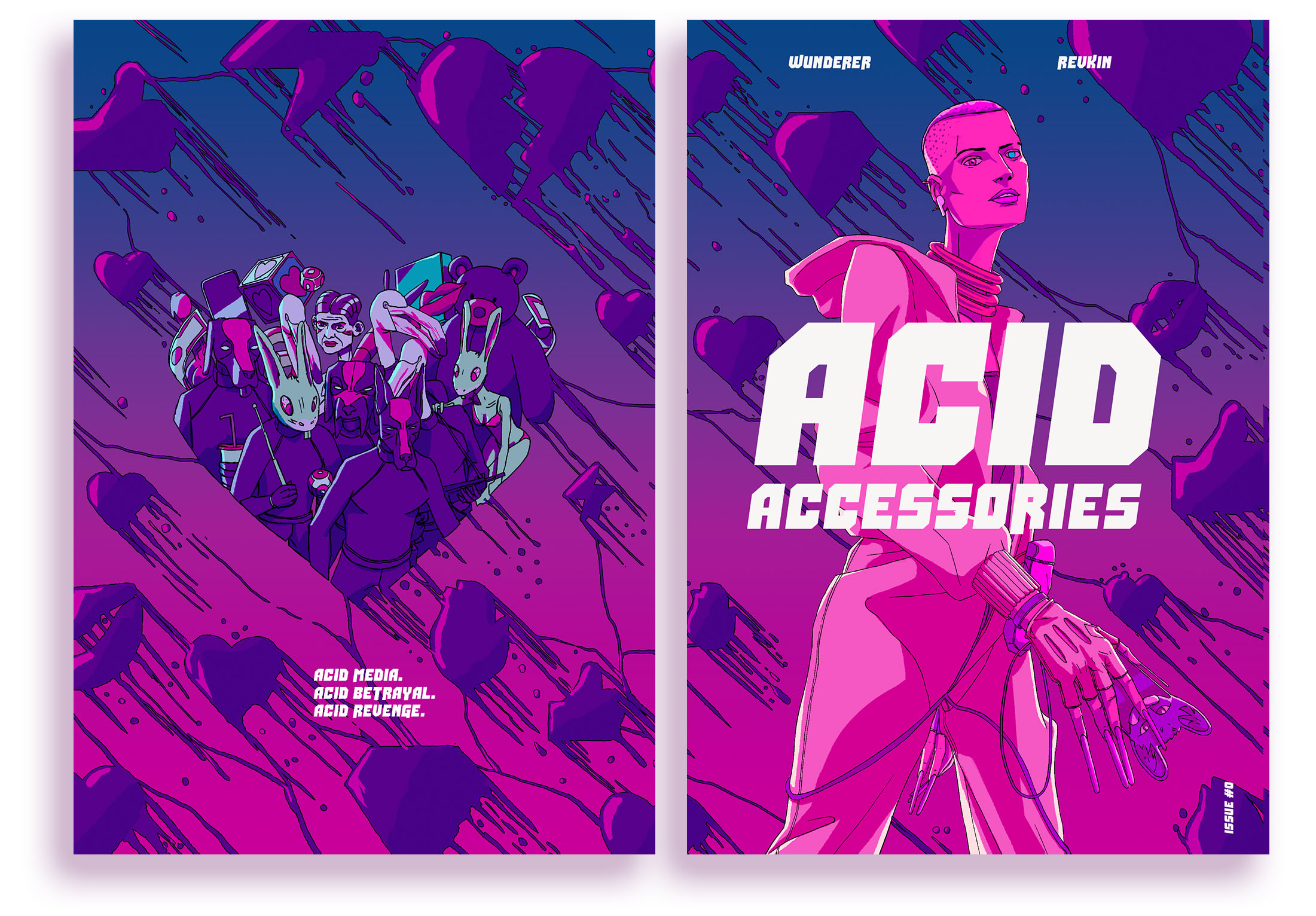 Acid Accessories comic book cover by Sascha Vernik / REVKIN